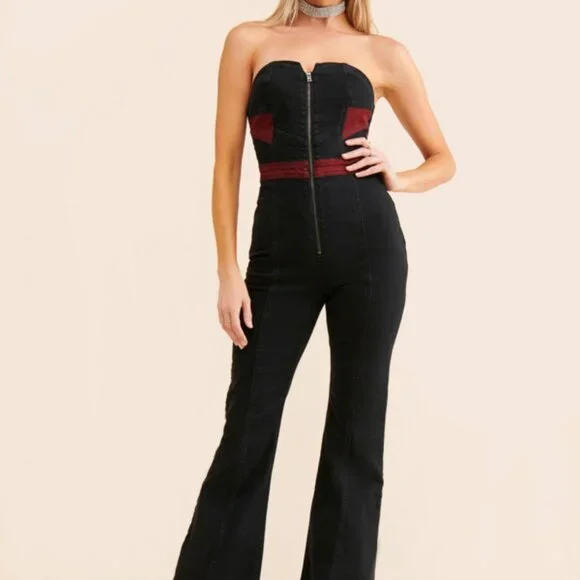 Free People Trinity Flare Jumpsuit - Picture 2 of 4